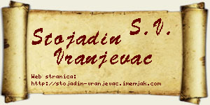 Stojadin Vranjevac vizit kartica